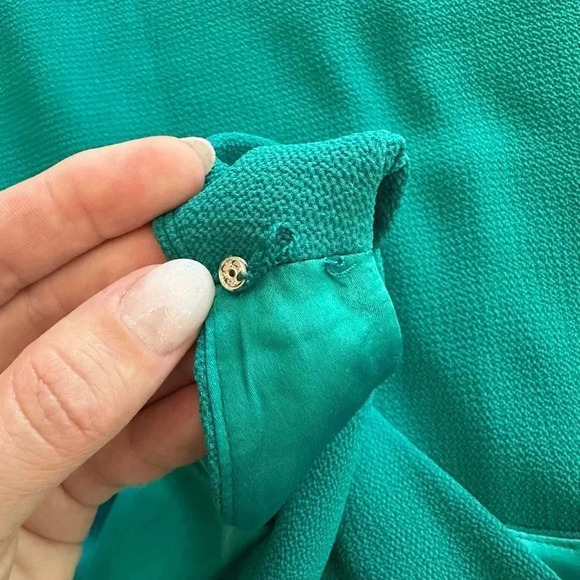 Lauren Ralph Lauren Sleeveless Dress Size 4 Lined Turquoise Wedding Guest - Picture 6 of 6